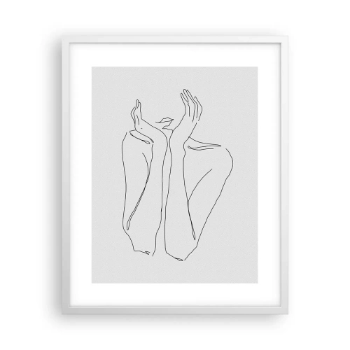 Poster în ramă albă - La ce visează fetele - 40x50 cm