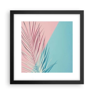 Poster în ramă neagră - Impresie tropicală - 30x30 cm