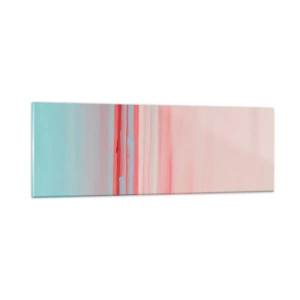 Tablou pe sticlă - Abstracție în zori - 90x30 cm