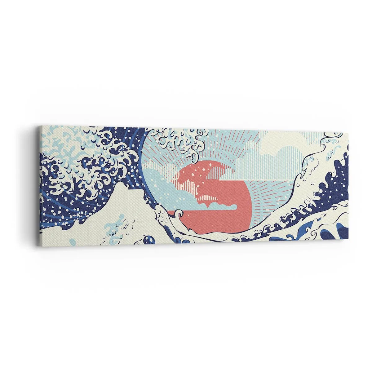 Tablou pe pânză - Din inspirații japoneze - 90x30 cm