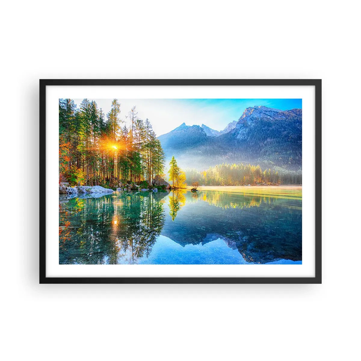 Poster în ramă neagră - Maiestate și dulceață - 70x50 cm