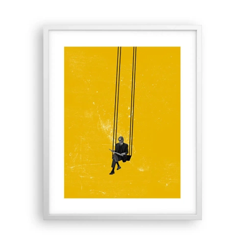 Poster în ramă albă - O zi ca oricare alta - 40x50 cm