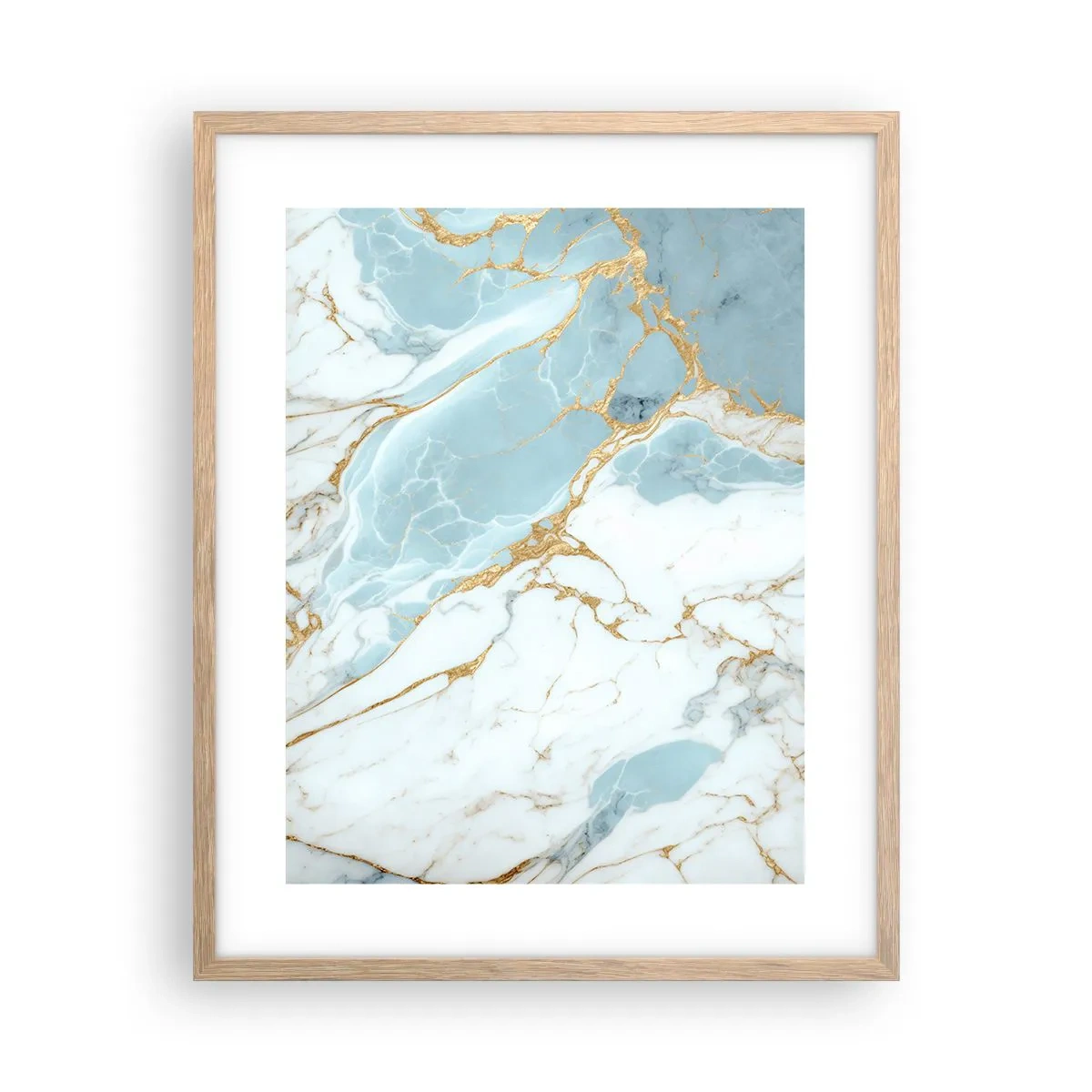 Poster în ramă de stejar deschis - Bogăția pietrei - 40x50 cm