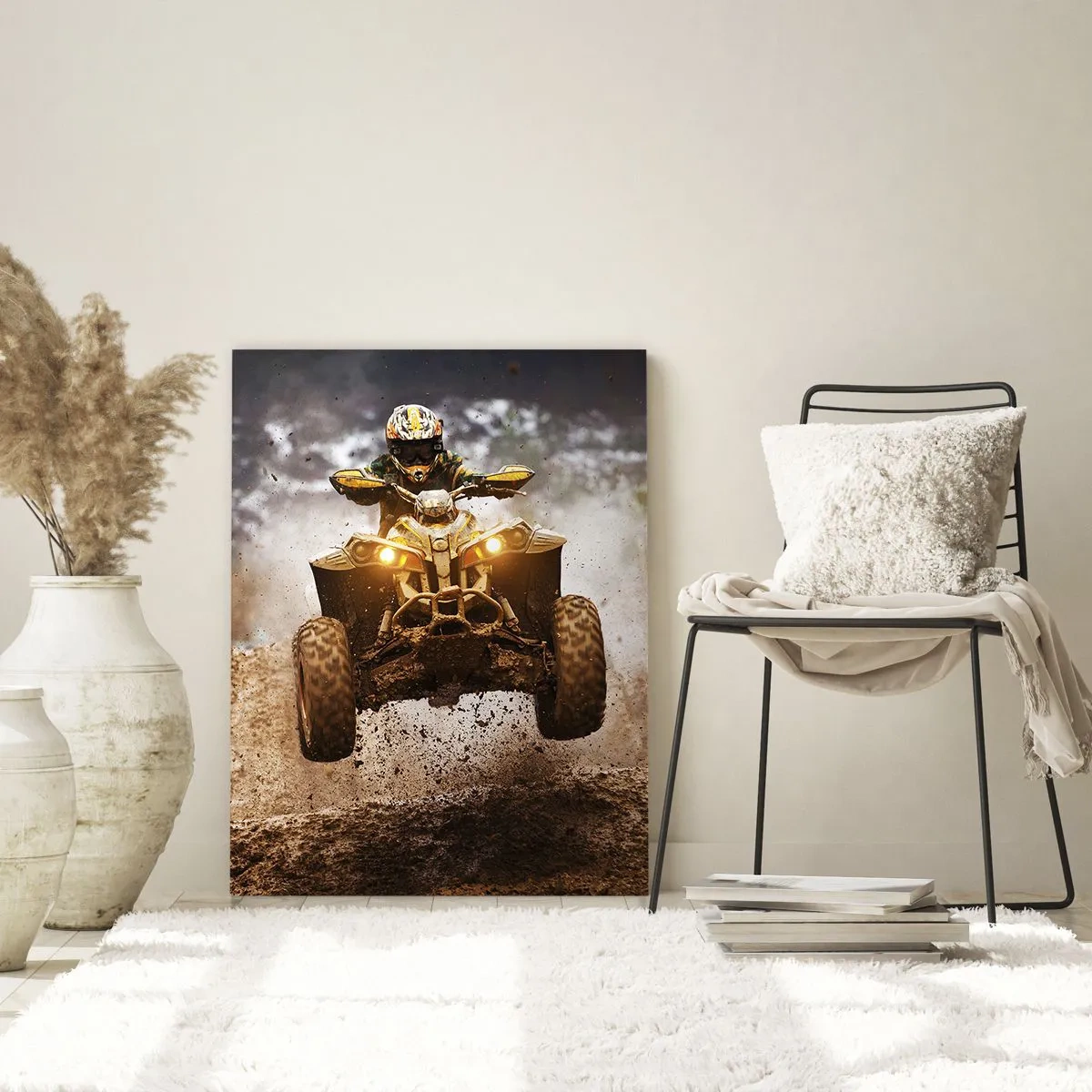 Tablou pe sticlă - No risk no fun - 70x100 cm