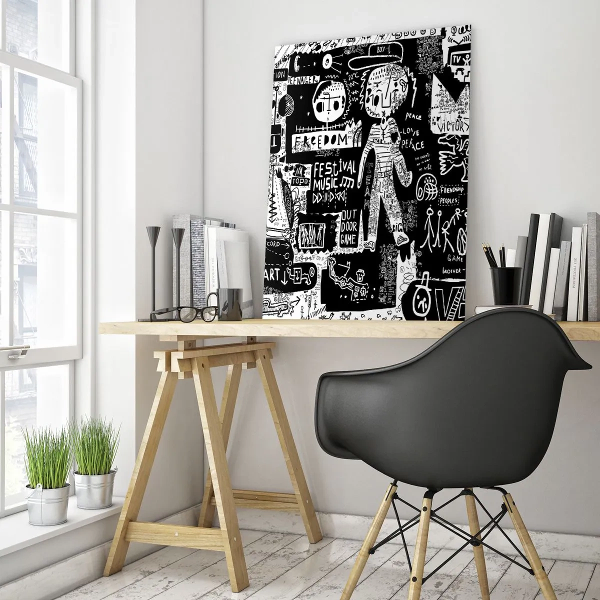 Tablou pe sticlă - Tinerețea duhovnicească a legii și a bucuriei - 50x70 cm