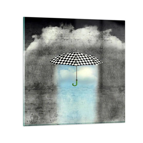 Tablou pe sticlă - Și totuși este posibil - 50x50 cm