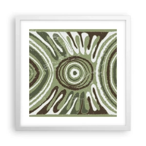 Poster în ramă albă - Explozie de emoții - 40x40 cm