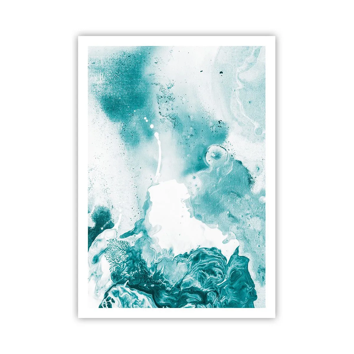 Poster - Câmpii inundabile de albastru - 70x100 cm