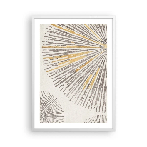 Poster în ramă albă - Frumusețea razei - 50x70 cm