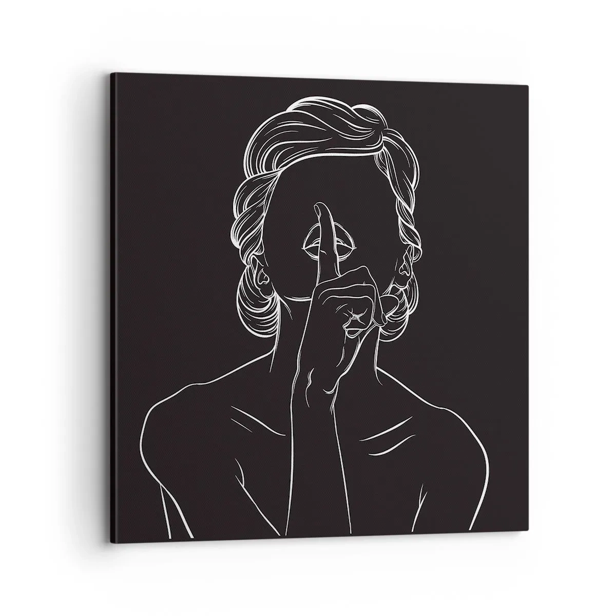 Tablou pe pânză - Frumusețea înflorește în tăcere - 70x70 cm