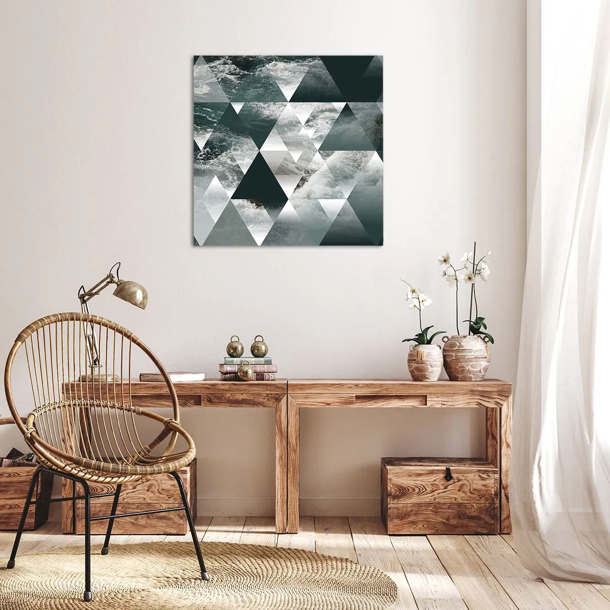 Tablou pe pânză - O perspectivă de cristal - 40x40 cm