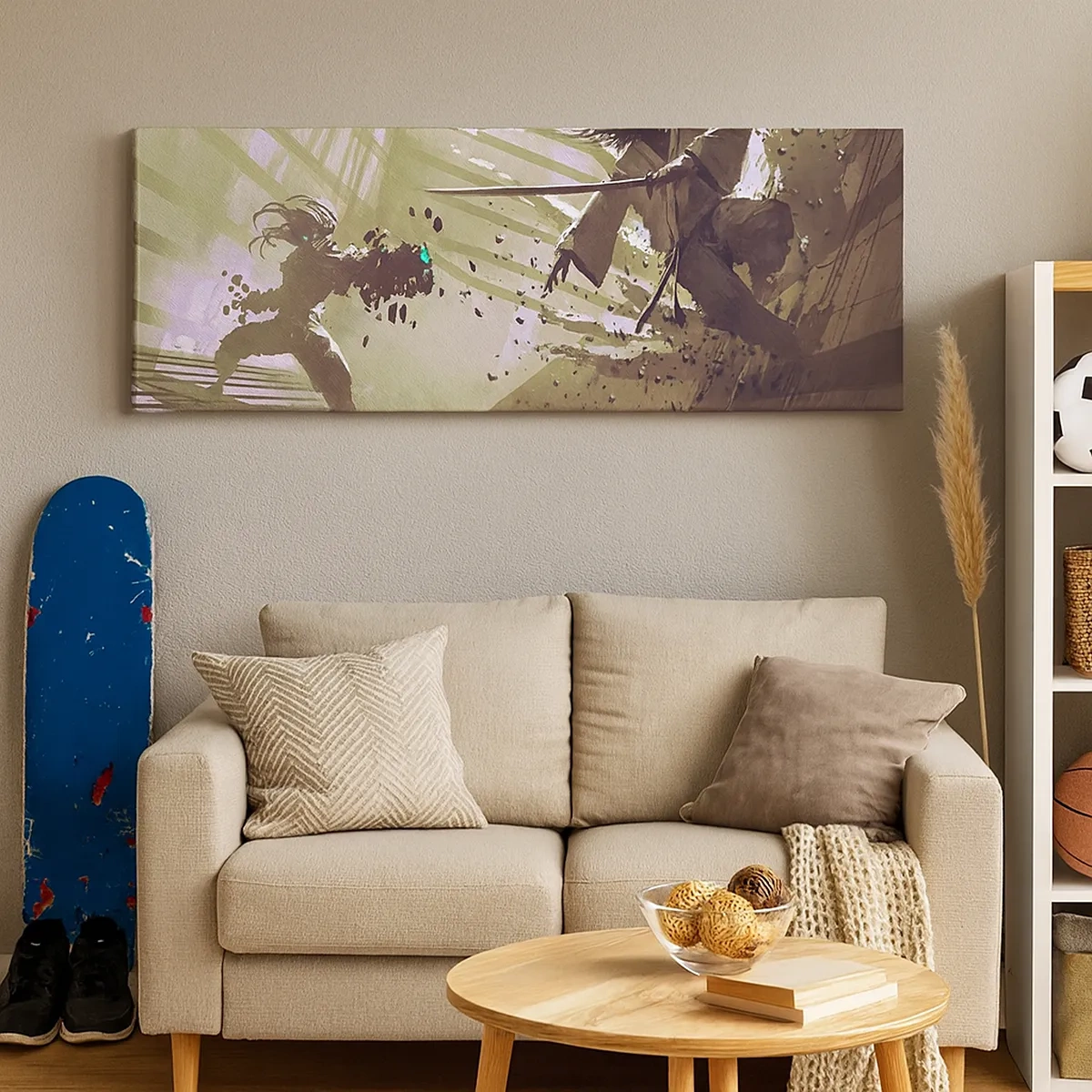 Tablou pe pânză - Și tu poți fi samurai - 30x30 cm