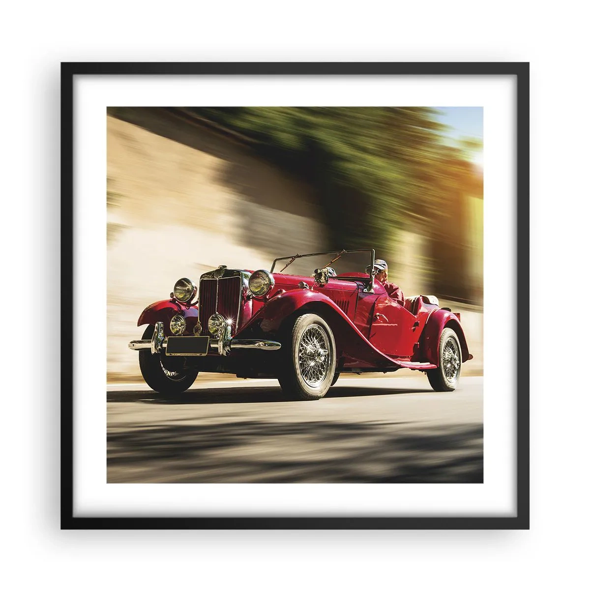 Poster în ramă neagră - Mai frumoasă decât Nike din Samothrace - 50x50 cm