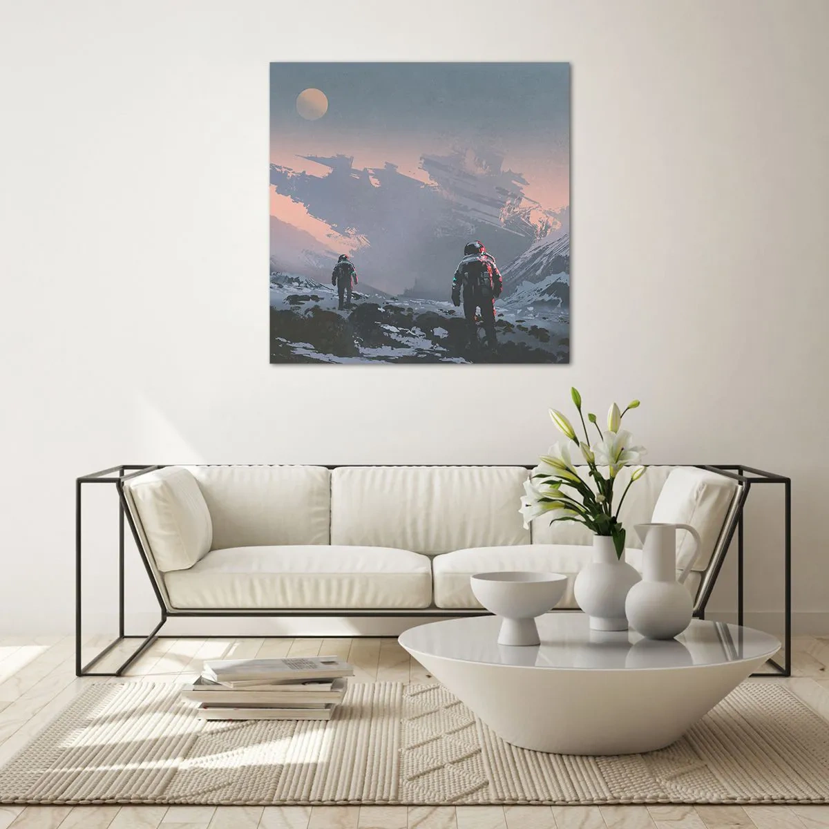 Tablou pe sticlă - Sub o stea necunoscută - 50x50 cm