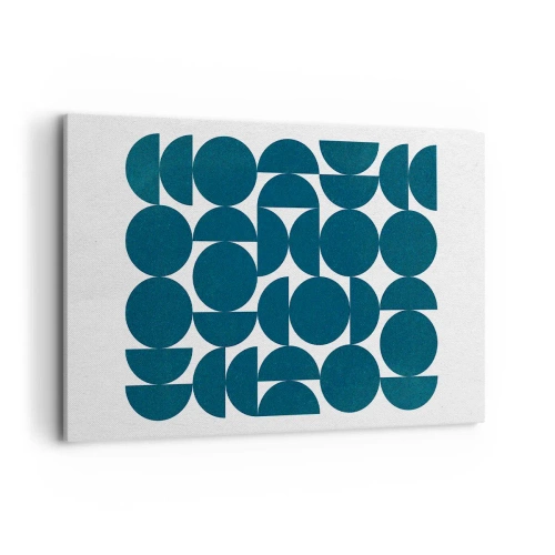 Tablou pe pânză - Cercuri și semicercuri - 120x80 cm