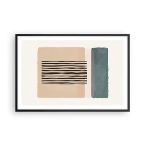 Poster în ramă neagră - Totul este în regulă - 91x61 cm