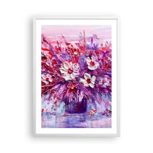 Poster în ramă albă - Inocență și pasiune  - 50x70 cm