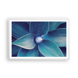 Poster în ramă albă - A furat albastrul de la cer - 91x61 cm