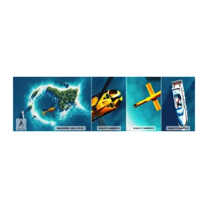 Mostră tapet autocolant Deluxe Sticker - Cumpără-ți o insulă - Peisaj, Insulă, plajă - 100x30 cm