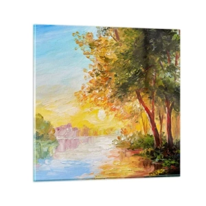 Tablou pe sticlă - Et in Arcadia ego - 30x30 cm