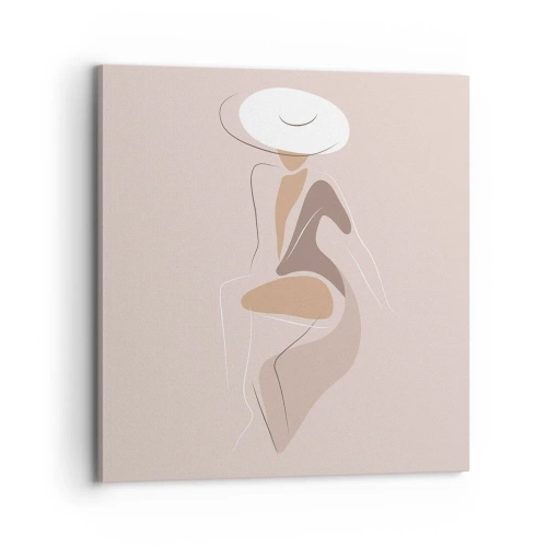 Tablou pe pânză - O doamnă adevărată - 70x70 cm