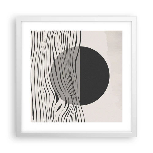 Poster în ramă albă - Semicompunere - 40x40 cm