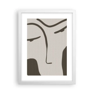 Poster în ramă albă - Ca într-un tablou de Modigliani - 30x40 cm