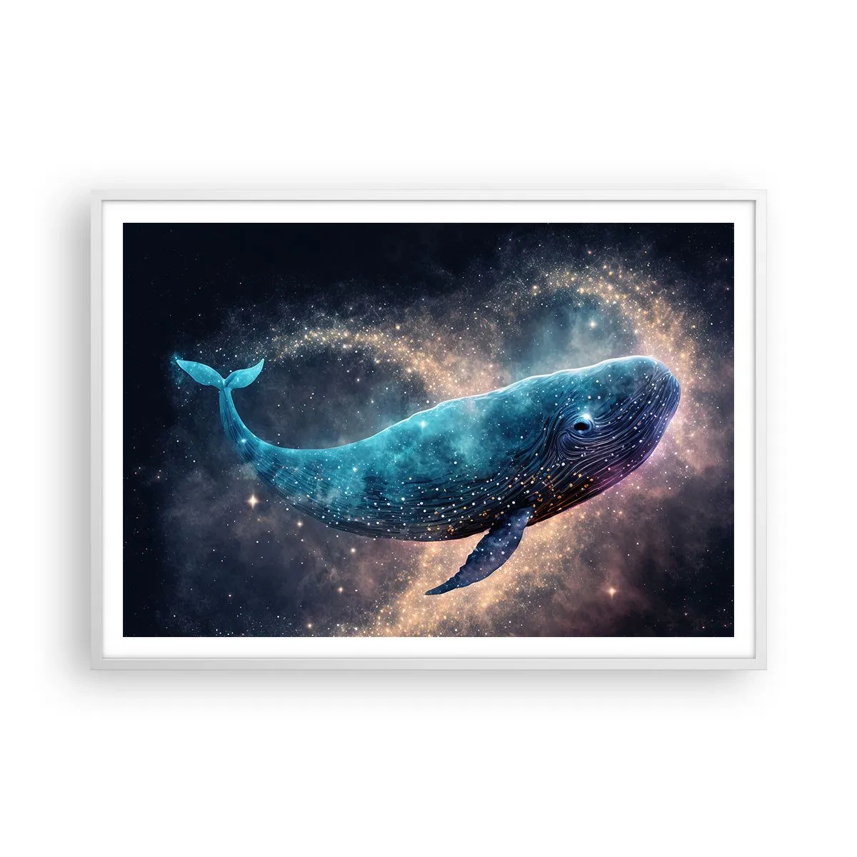 Poster în ramă albă - Există o lume... - 100x70 cm