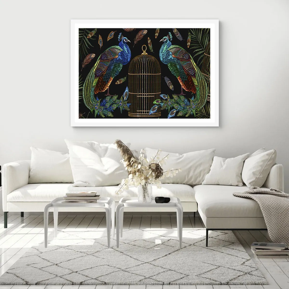 Poster în ramă albă - În veșmânt regal - 100x70 cm