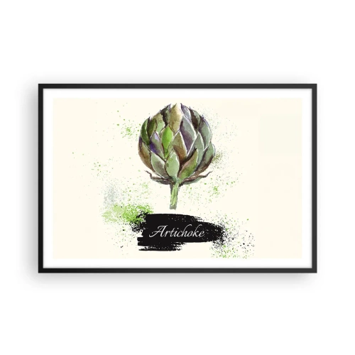 Poster în ramă neagră - Trăiască legumele! - 91x61 cm