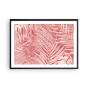 Poster în ramă neagră - Conceptul roz - 70x50 cm