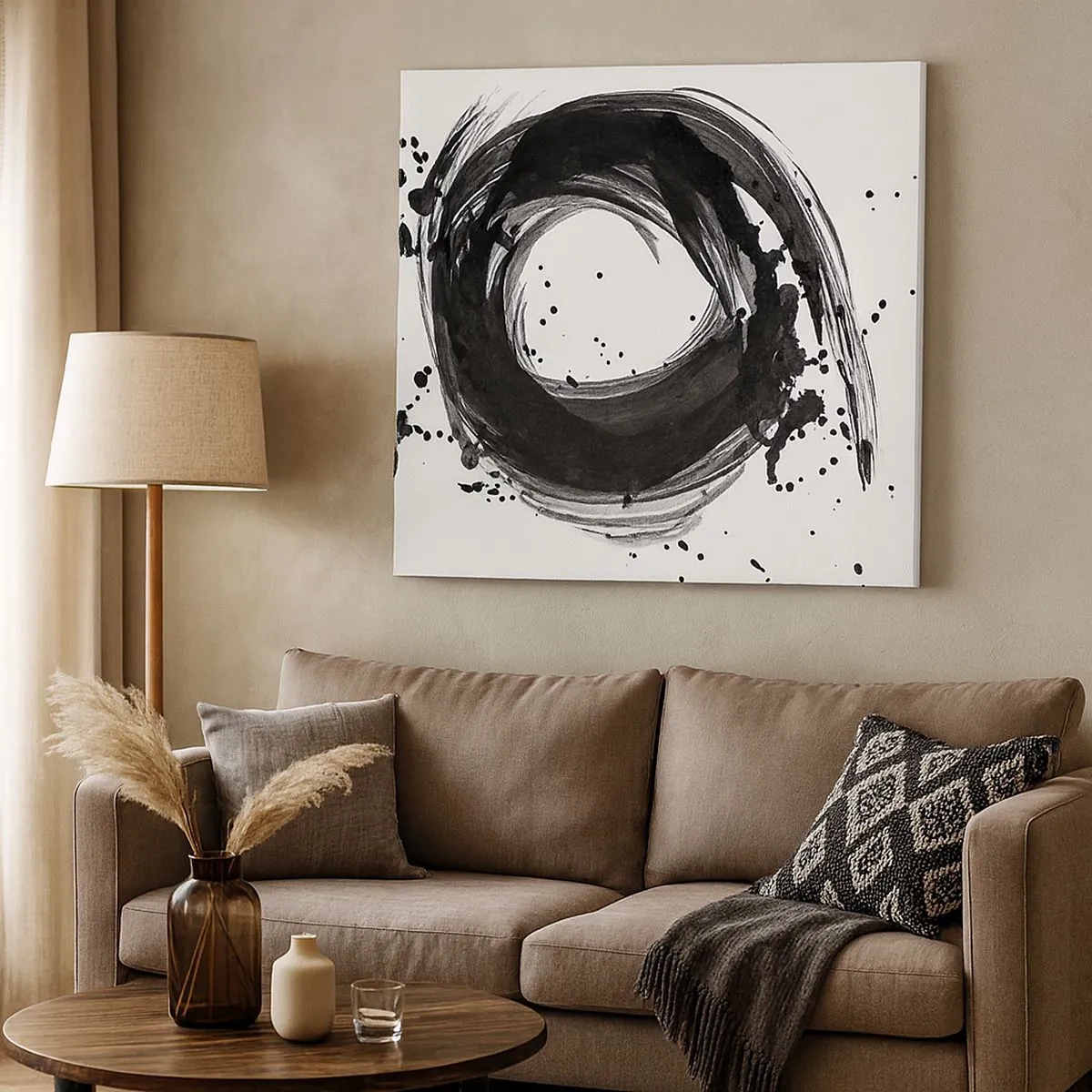 Tablou pe pânză - Vortexul creației - 30x30 cm