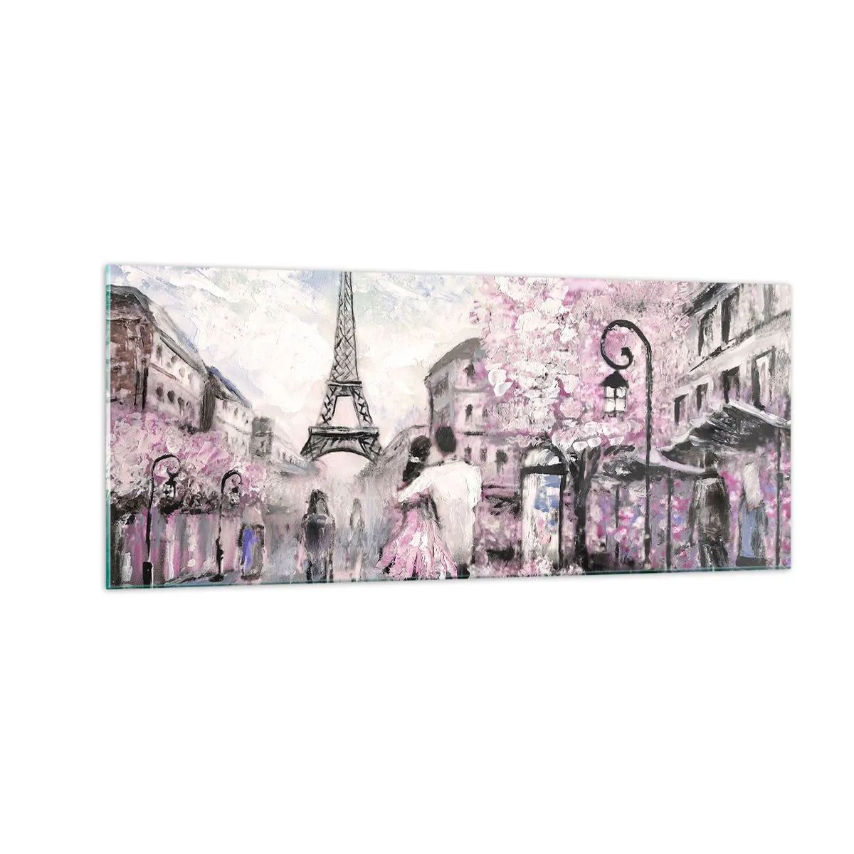 Tablou pe sticlă - Dacă ar fi să te îndrăgostești, atunci doar de... - 100x40 cm