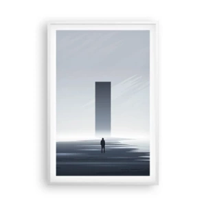 Poster în ramă albă - Oportunitate sau amenințare? - 61x91 cm