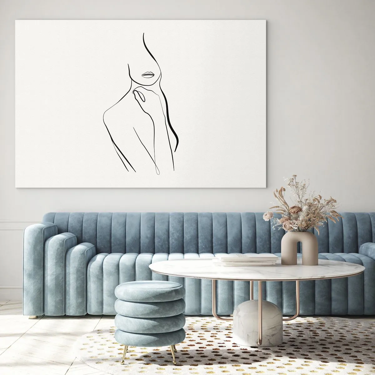 Tablou pe sticlă - Val de melancolie - 100x70 cm