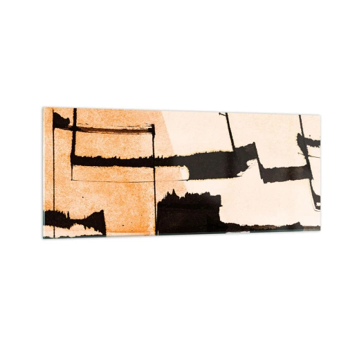 Tablou pe sticlă - Cu toate acestea, ordinea - 100x40 cm