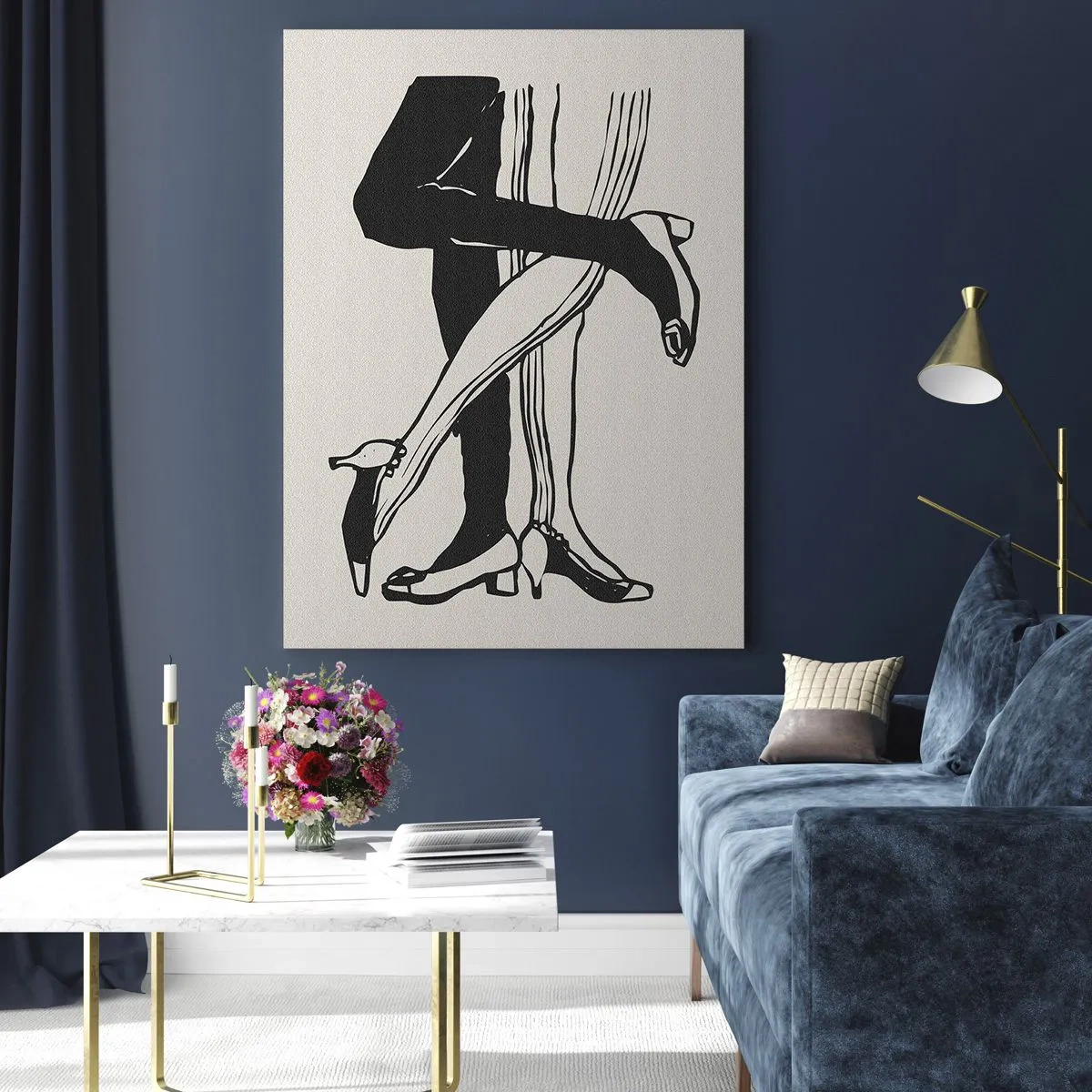 Tablou pe sticlă - Atributul feminin - 80x120 cm