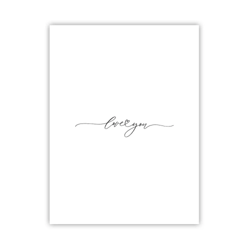 Poster - Negru pe alb - 30x40 cm