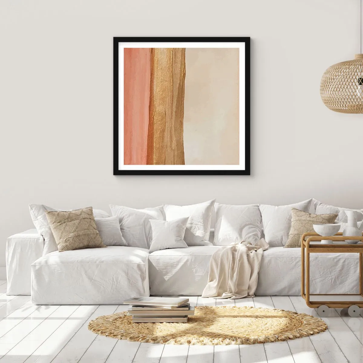 Poster în ramă neagră - Compoziție verticală - 50x50 cm