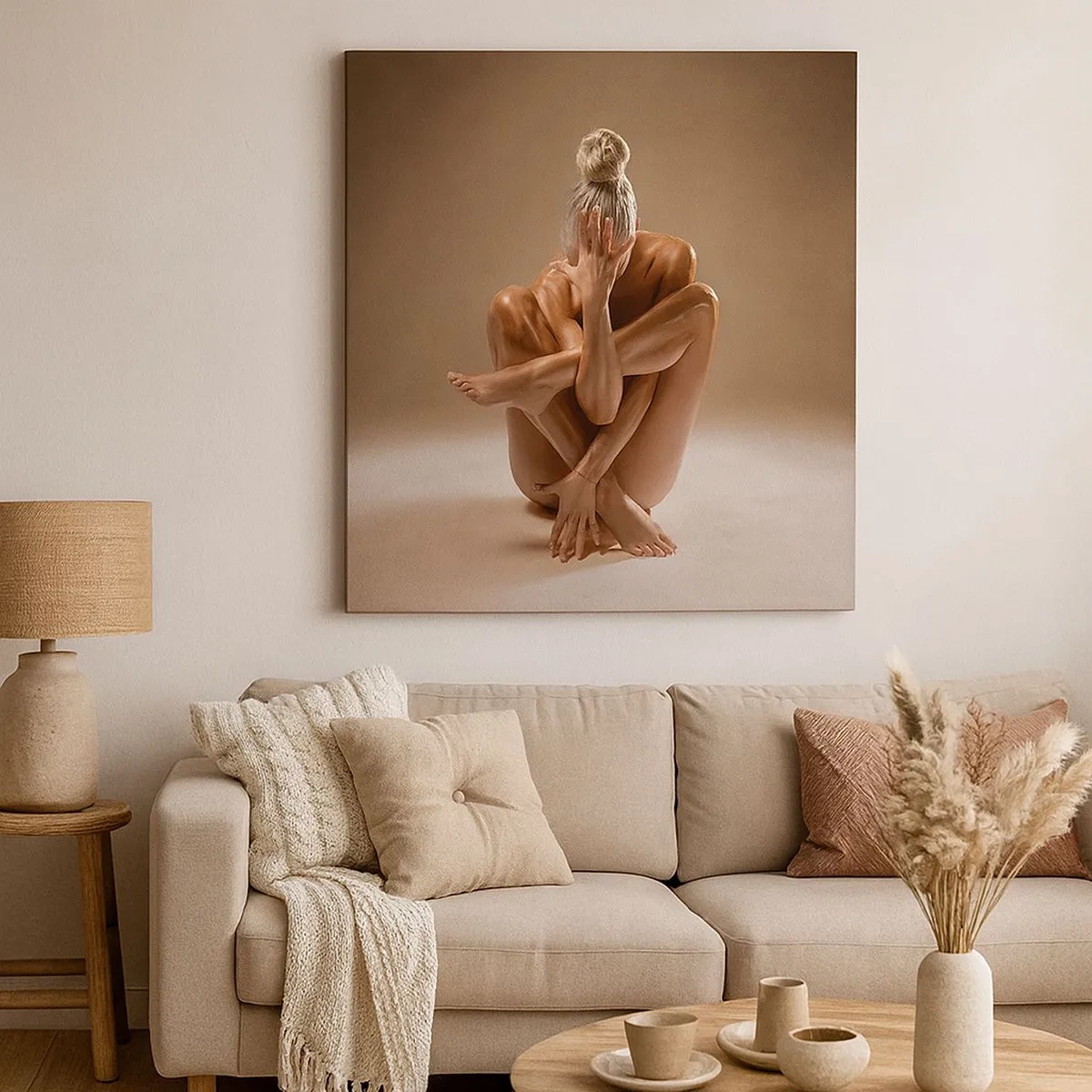 Tablou pe pânză - Unitatea trupului și a spiritului - 30x30 cm