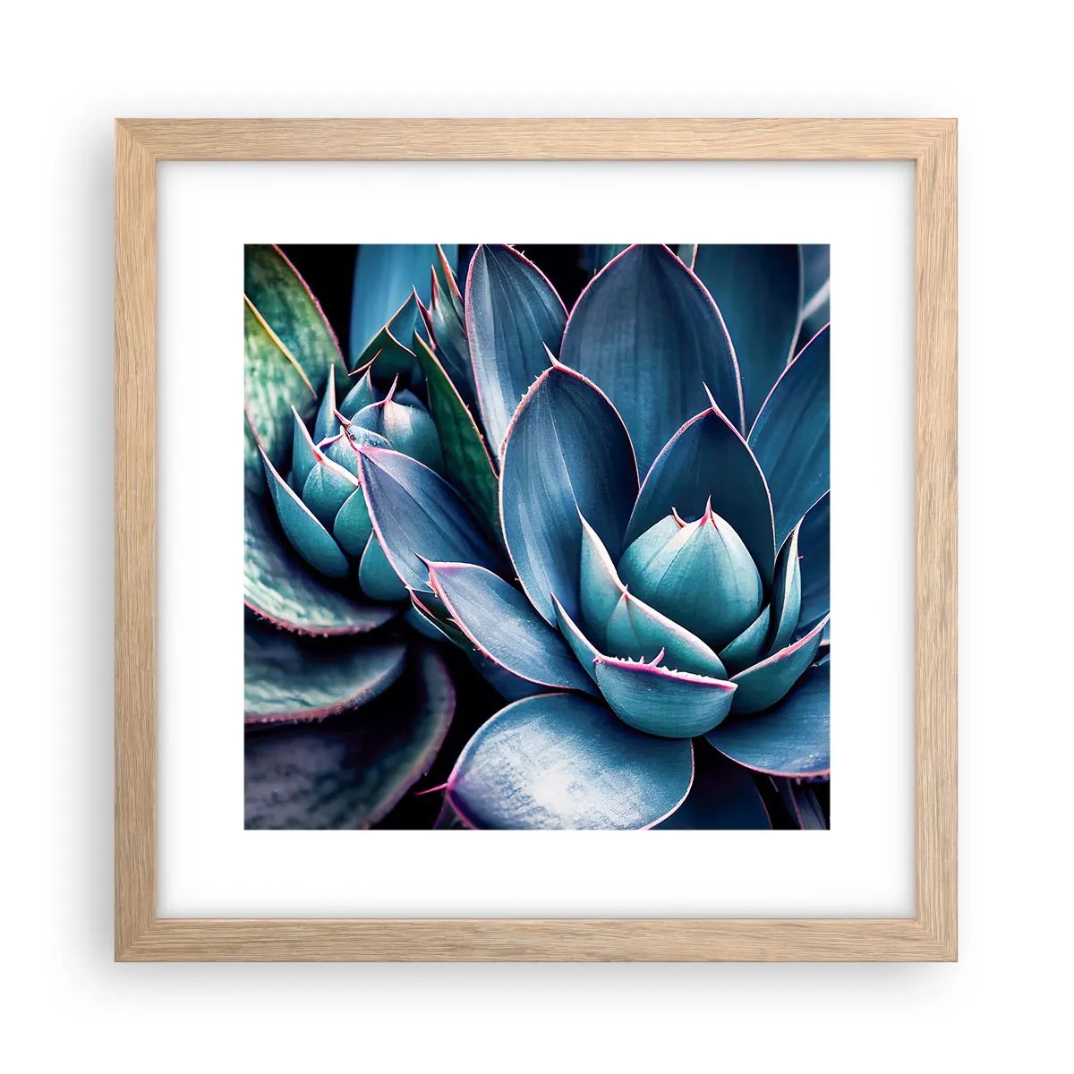 Poster în ramă de stejar deschis - Forța vitală - 30x30 cm