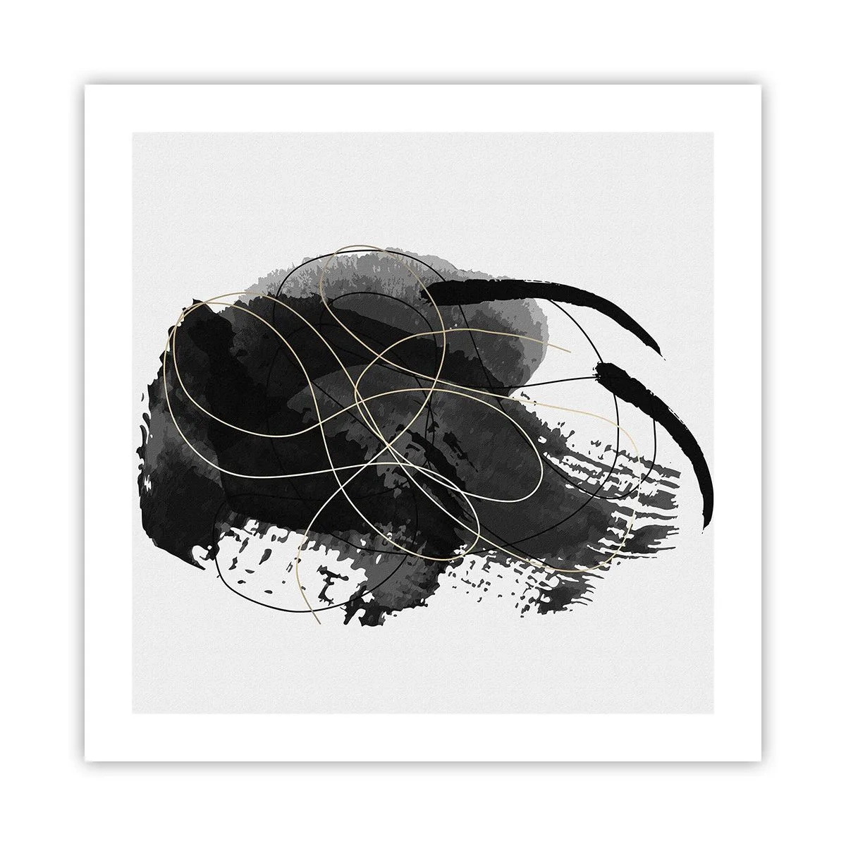 Poster - Provenit din negru - 50x50 cm