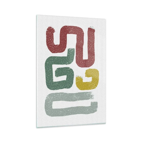 Tablou pe sticlă - Într-o limbă necunoscută - 80x120 cm