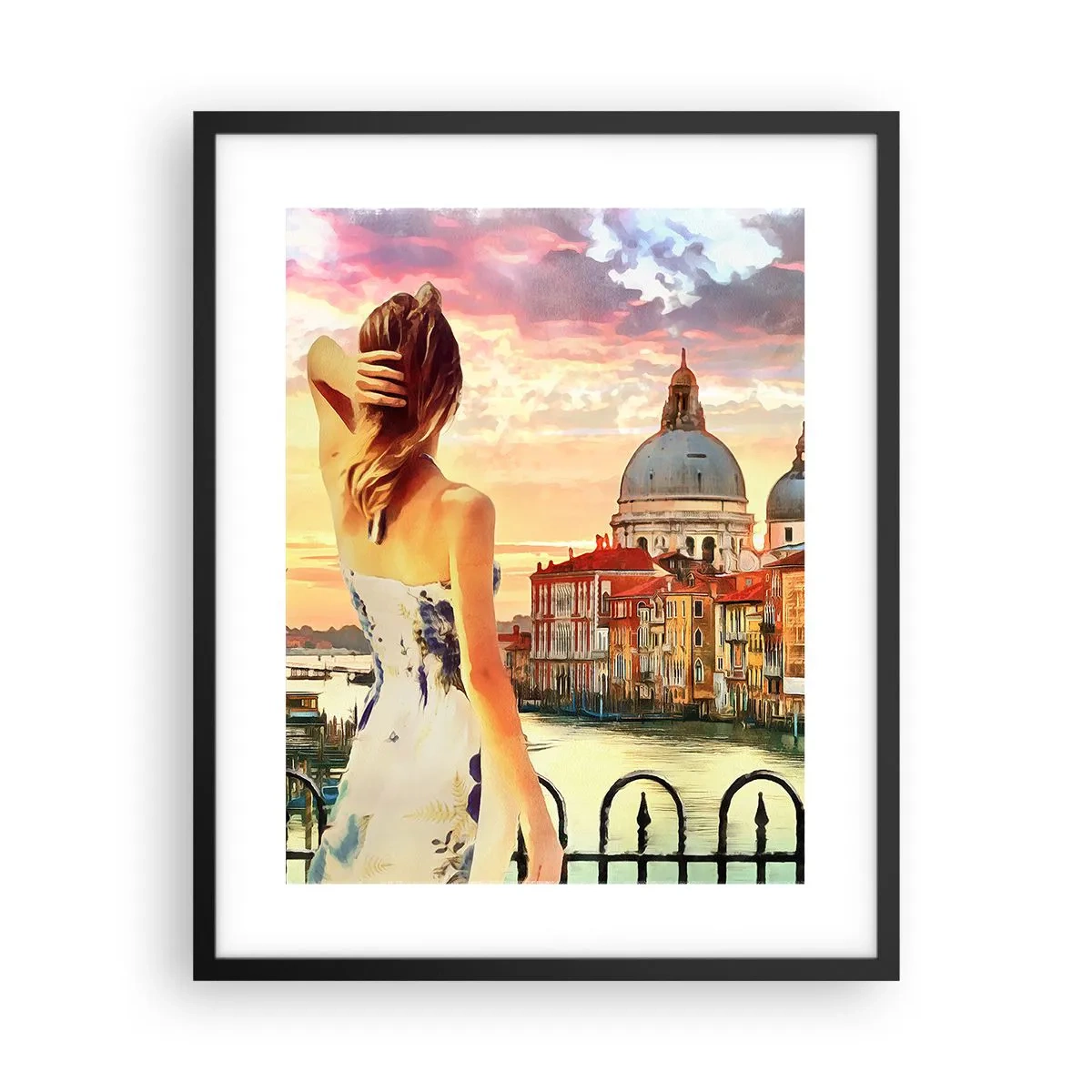 Poster în ramă neagră - Când vine vorba de aventură, doar în... - 40x50 cm