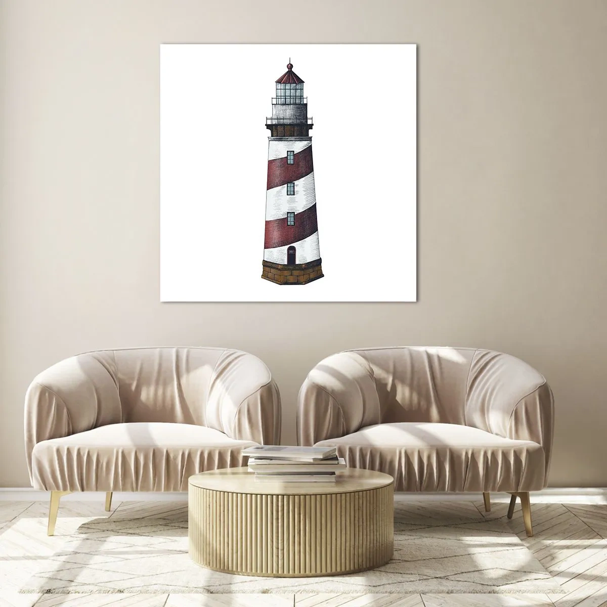 Tablou pe sticlă - Întotdeauna de veghe - 70x70 cm