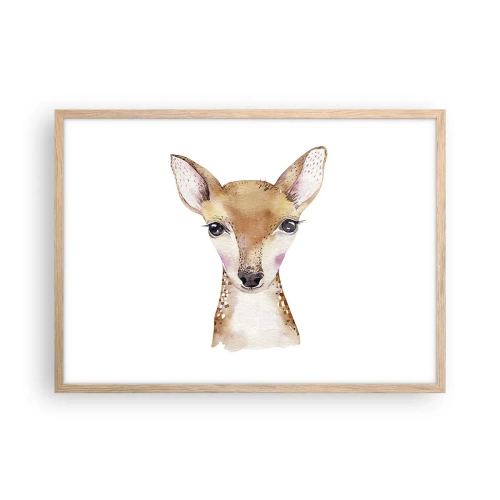 Poster în ramă de stejar deschis - Natura inocenței - 70x50 cm