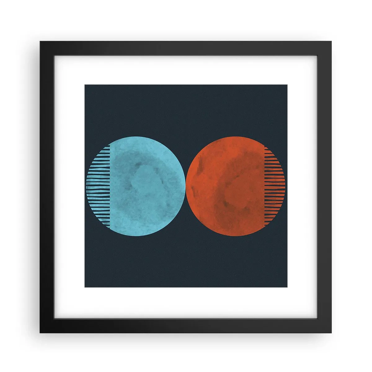 Poster în ramă neagră - Doar geometrie? - 30x30 cm