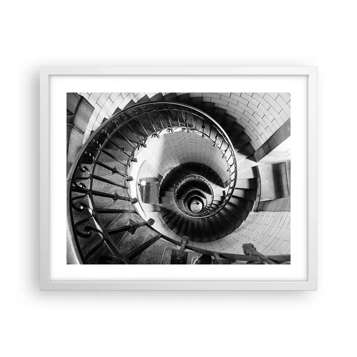 Poster în ramă albă - Din ce în ce mai sus - 50x40 cm