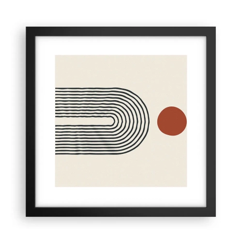 Poster în ramă neagră - Magnetismul formelor și al culorilor - 30x30 cm