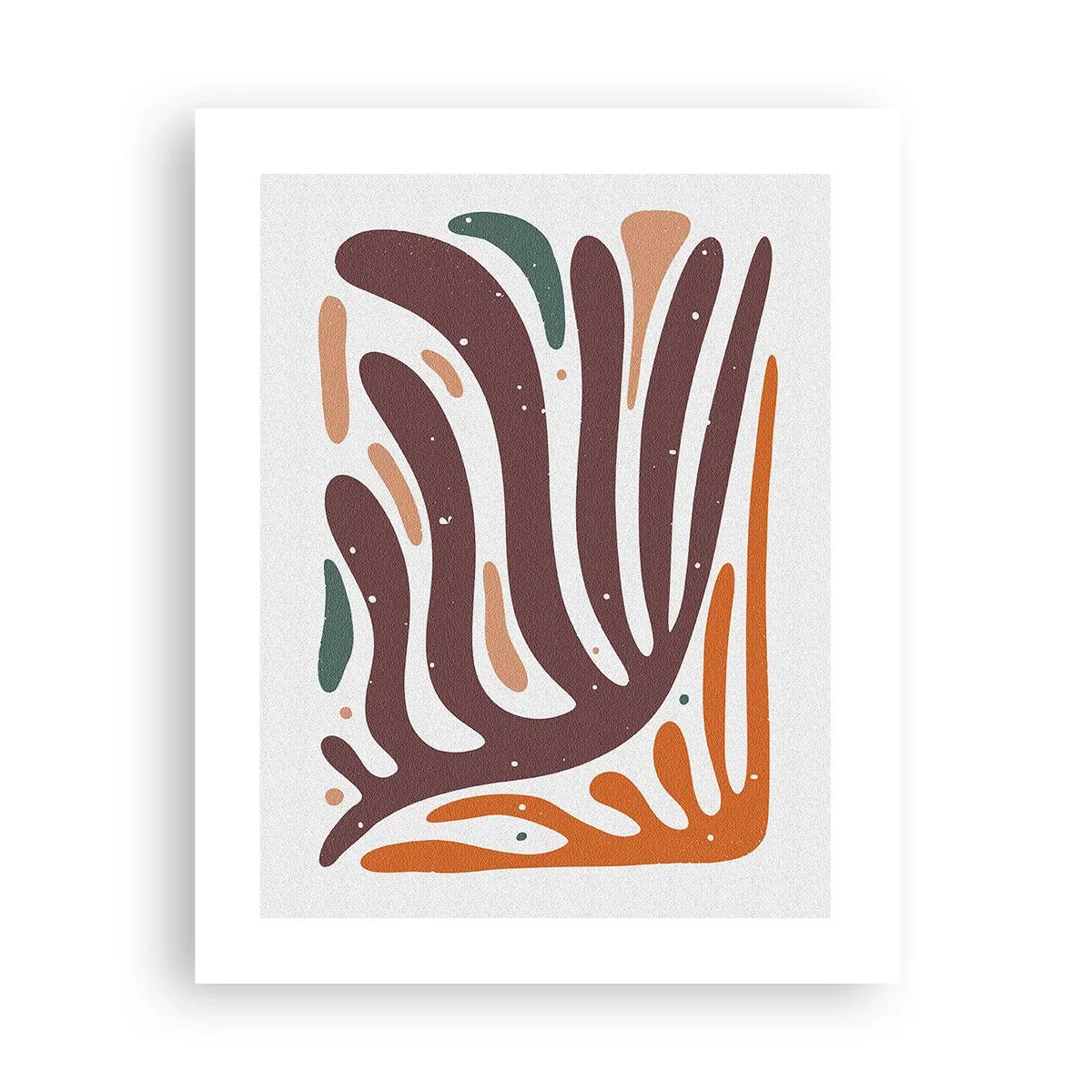 Poster - Compoziție organică radială - 40x50 cm
